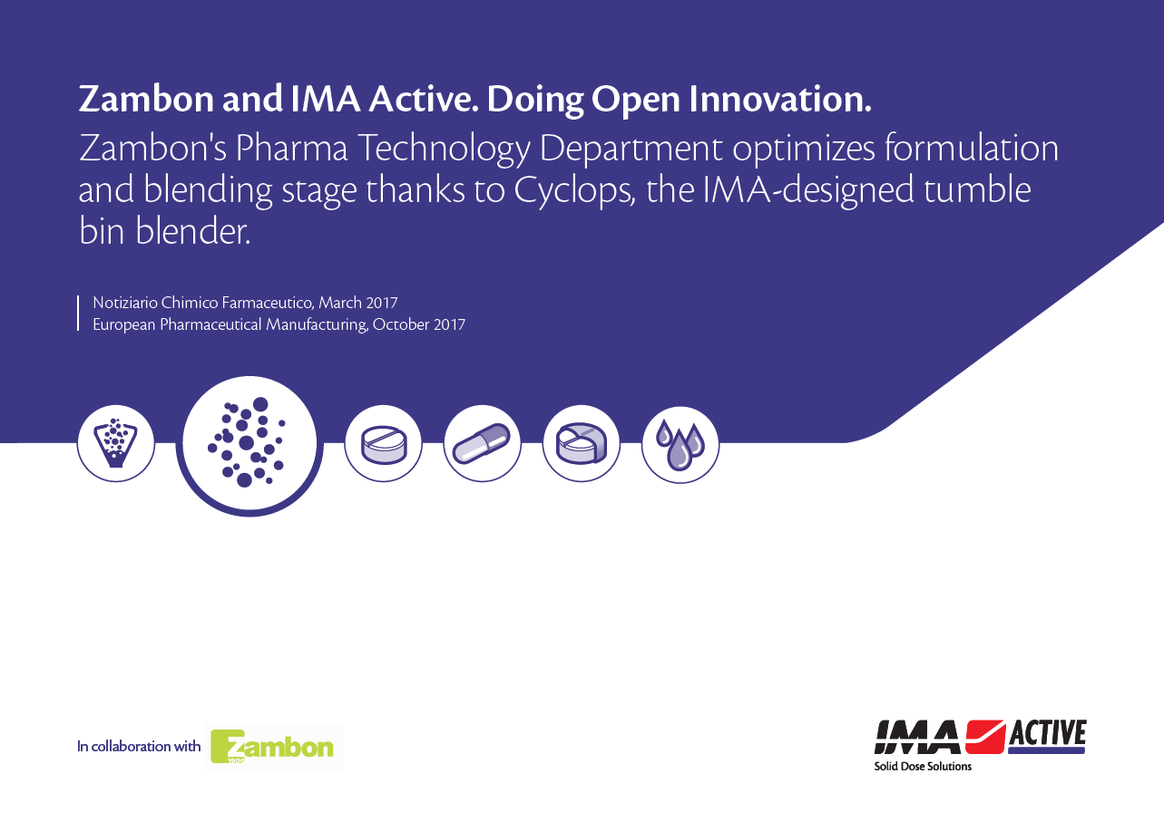 Zambon and IMA Active. Doing Open Innovation.